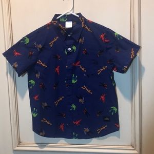 Boys Button Down Short Sleeve Shirt